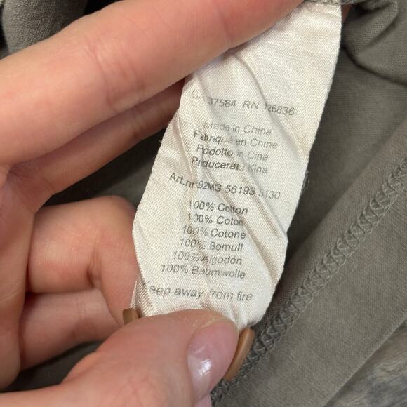 J‎ Lindeberg Gray Black White Chest Striped Mens L Cotton Preppy Golf Polo Shirt - Picture 5 of 8